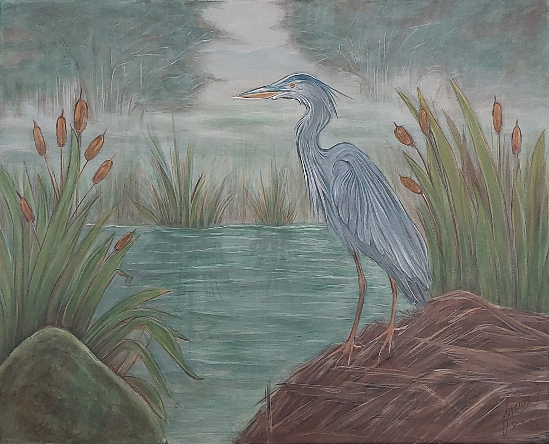 Reiger 07.07.2024 40x50cm (TE KOOP €130,00) 