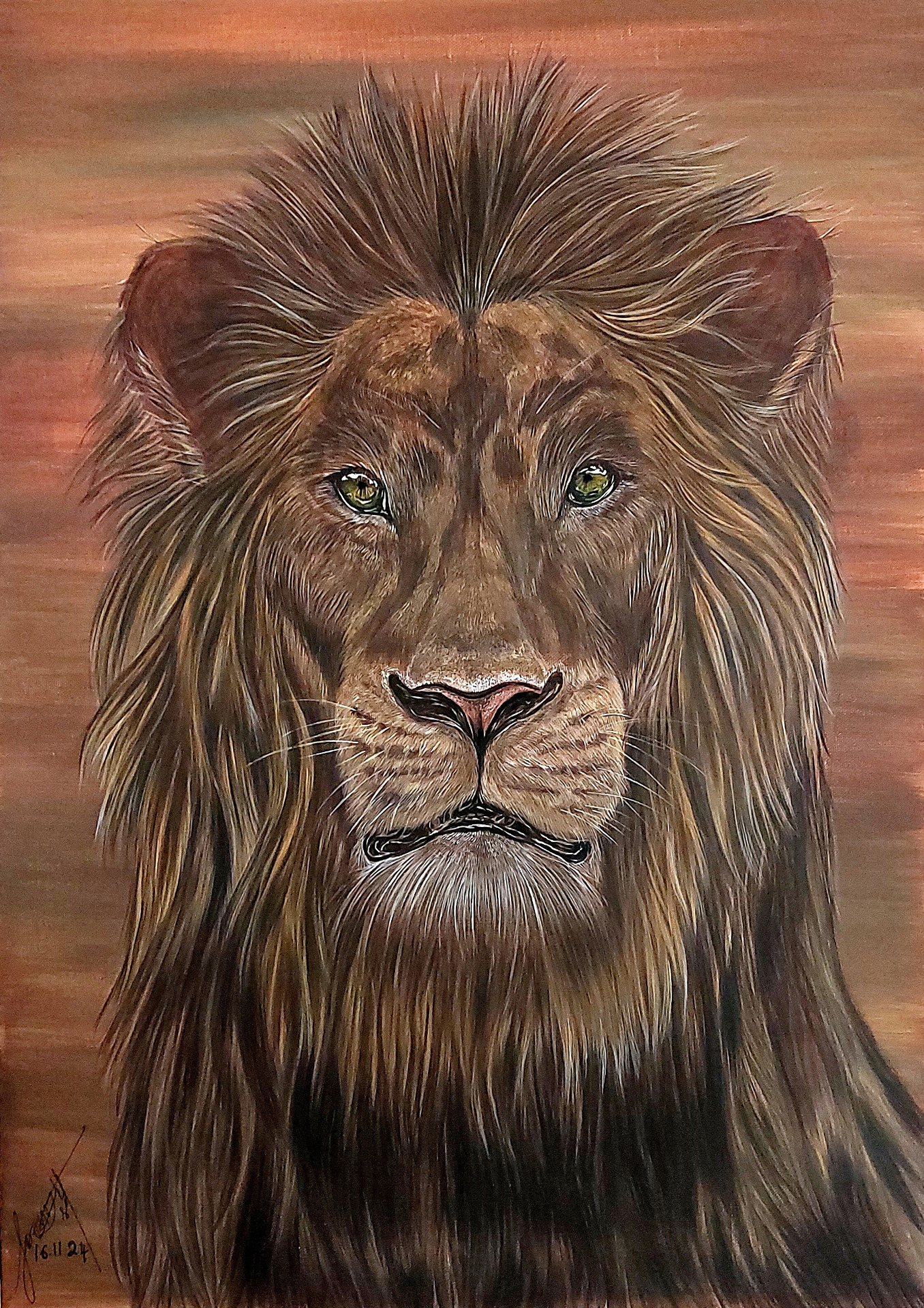 Leeuw 16.11.2024 50x70cm (TE KOOP €220,00) 